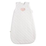 Gigoteuse douillette b�b� en coton matelass� - petit coeur beige