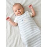 Gigoteuse �t� en gaze de coton dans les nuages ray� bleu