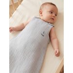 Gigoteuse �t� sans doublure en gaze de coton bio * , personnalisable bleu gris�