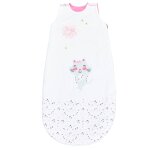 Gigoteuse volutive en coton - chapaillettes blanc