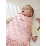 Gigoteuse en gaze de coton personnalisable dans les bois vieux rose