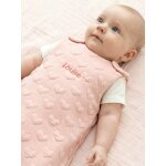 Gigoteuse motif jacquard personnalisable rose p�le