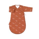 Gigoteuse avec moufles t - tog 3 pady jersey - jersey print wouff noisette