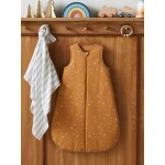 Gigoteuse ouverture centrale dreamy en coton bio * personnalisable caramel