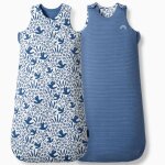 Gigoteuse r�versible 4 saisons oiseaux 18 - 36 mois bleu