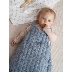 Gigoteuse sans manches en gaze de coton india personnalisable bleu imprim�