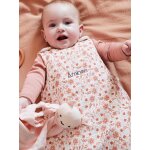 Gigoteuse sans manches personnalisable en gaze de coton happy bohme rose imprim