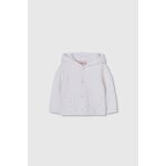 Gilet b�b� avec capuche blanc