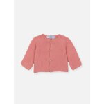 Gilet b�b� en coton bouton de rose