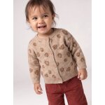 Gilet b�b� fille boutonn� beige chin�
