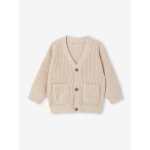 Gilet b�b� gar�on col v essentiel �cru