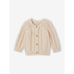 Gilet b�b� gar�on torsad� beige chin�