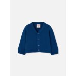 Gilet b�b� maille avec boutons bleu