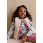 Gilet bb rversible en sherpa cleste ecru