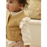 Gilet bb sans manches boutonn ocre