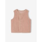 Gilet bb sans manches en fausse fourrure rose poudr