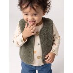 Gilet b�b� sherpa � pressions vert