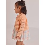 Gilet b�b� tricot orange