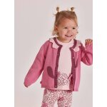 Gilet b�b� tricot rose