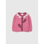 Gilet b�b� tricot rose