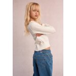 Gilet � boutons blanc