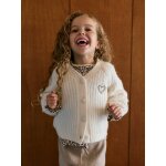 Gilet boutonn� fille �cru