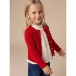 Gilet boutonn� manches longues rouge