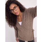 Gilet cache coeur grossesse allaitement taupe
