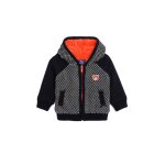 Gilet � capuche b�b� gar�on indigo