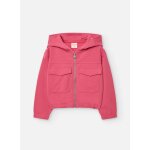 Gilet avec capuche et fermeture clair rose