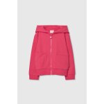 Gilet � capuche fille rose