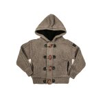 Gilet capuche loto boy gris clair