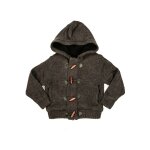 Gilet capuche loto boy gris fonc