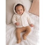 Gilet � capuche naissance vanille