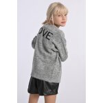 Gilet chin en maille gris