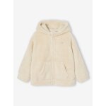 Gilet cocooning nuit fille écru Gilet cocooning nuit fille écru