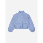 Gilet col montant bleu clair