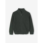 Gilet col montant manches longues garon vert