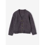 Gilet col v gar�on gris ardoise
