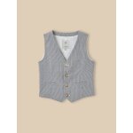 Gilet de costume ray� gar�on collection f�tes et mariages rayure bleu grise