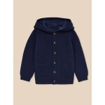 Gilet en coton biologique et laine b�b� marine clair