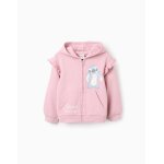 Gilet en coton avec capuche et volants lilo et stitch rose clair