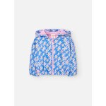 Gilet en coton avec imprim fleurs bleu