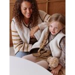 Gilet femme sans manches réversible capsule famille écru Gilet femme sans manches réversible capsule famille écru
