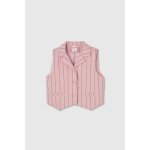 Gilet fille coton ray� multicolore