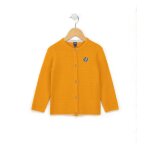 Gilet fille jaune ocre