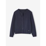 Gilet fille maille fine basics anthracite