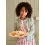 Gilet fille maille fine basics bleu gris�