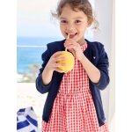 Gilet fille en maille fine marine