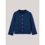 Gilet fille en molleton - coton biologique marine